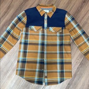 Legendary Whitetails Men's Plaid Shirt - Blue and Brown